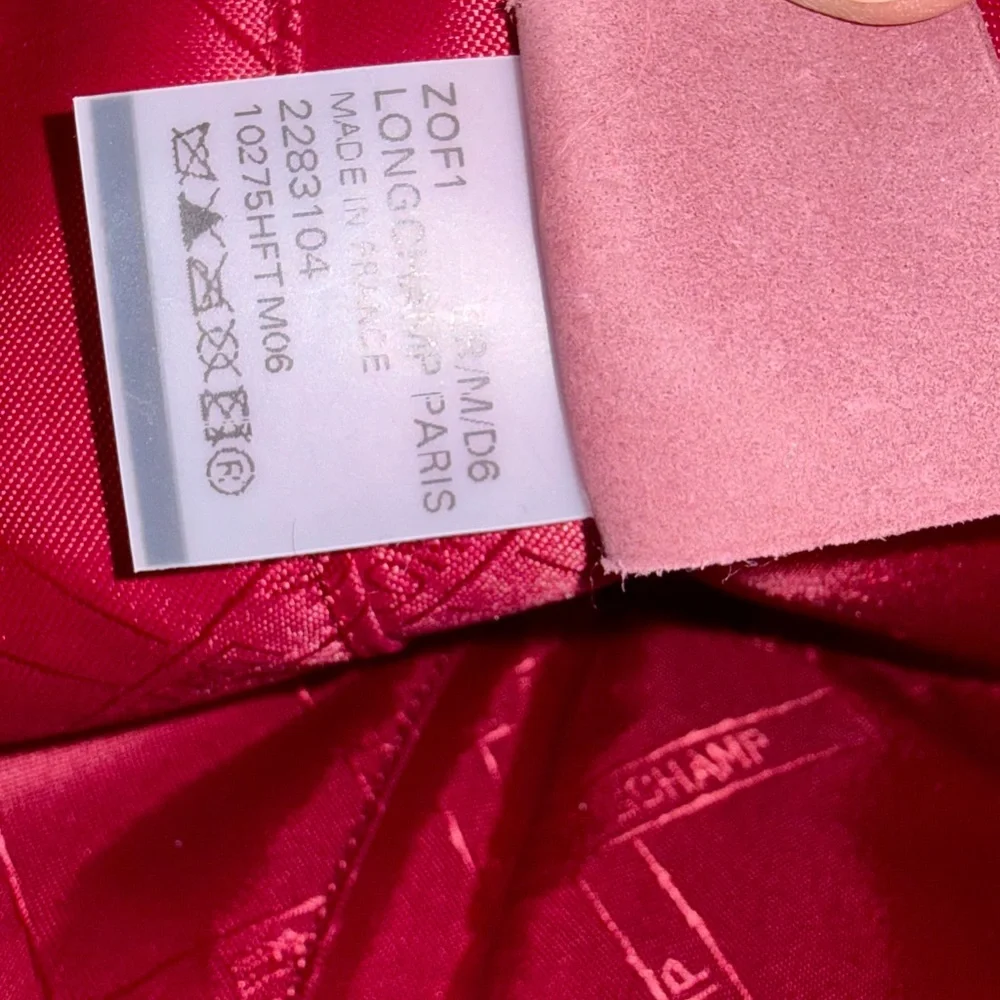 Longchamp Le’Foulonne S Leather Crossbody Beetroot Magenta Like New - Picture 9 of 17